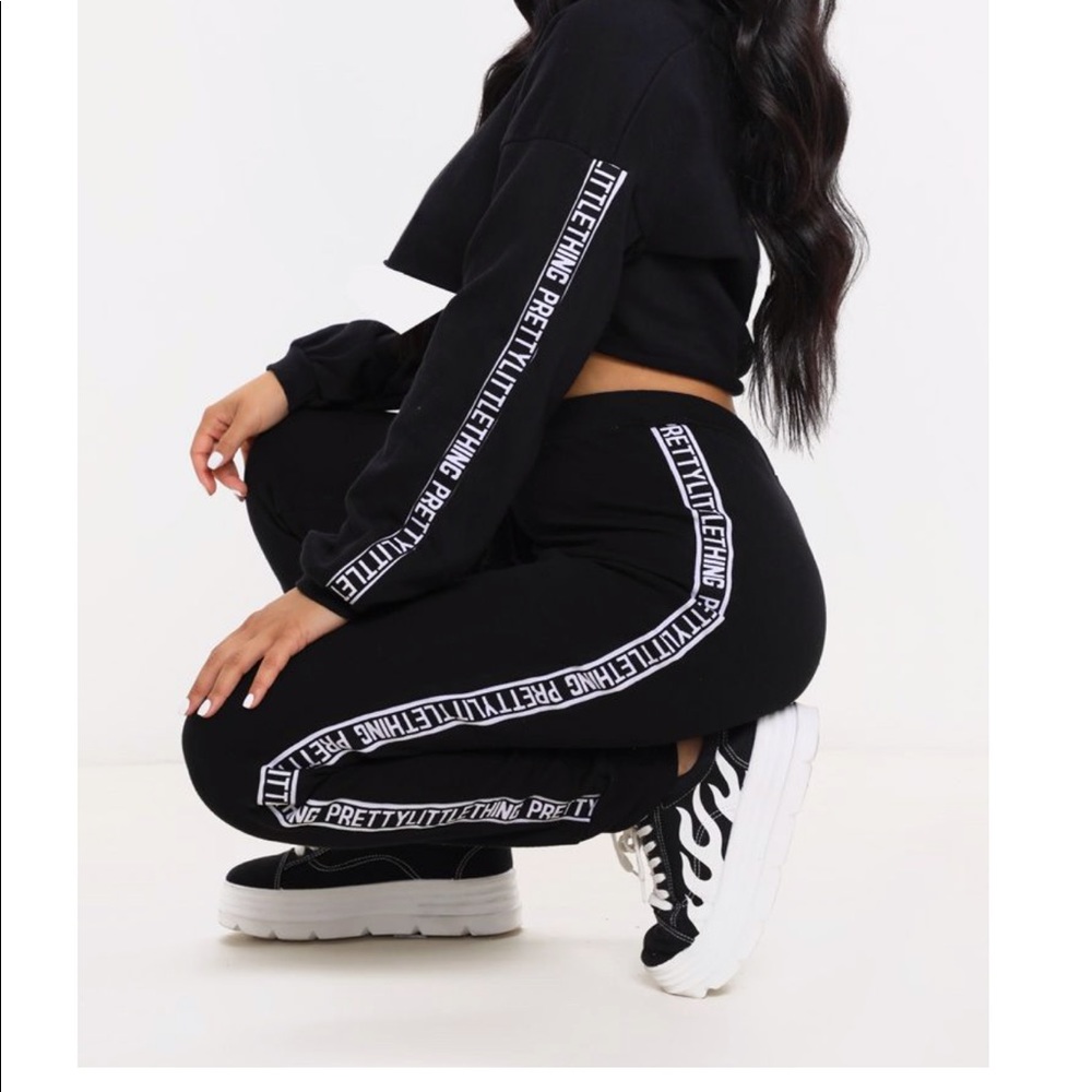 PLT PRETTY LITTLE THING JOGGERS BLACK
